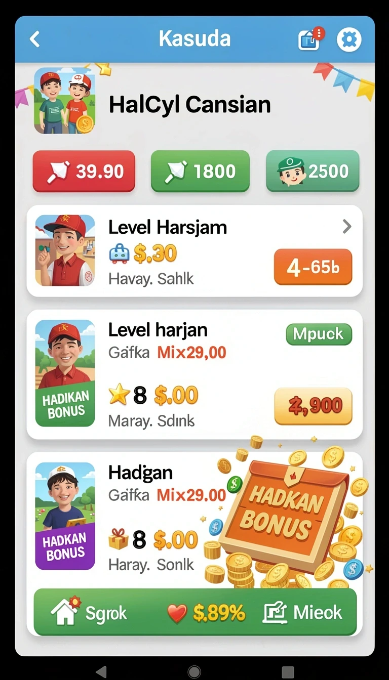 Halaman katalog dengan daftar aplikasi yang tersusun rapi.